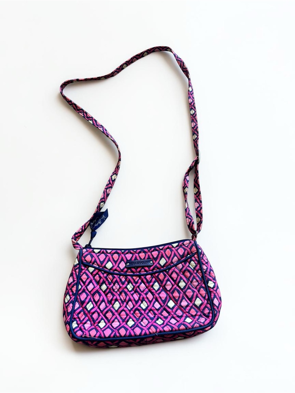 Vera Bradley Katalina Pink Diamonds Little Crossbody Retired Quilted Bag